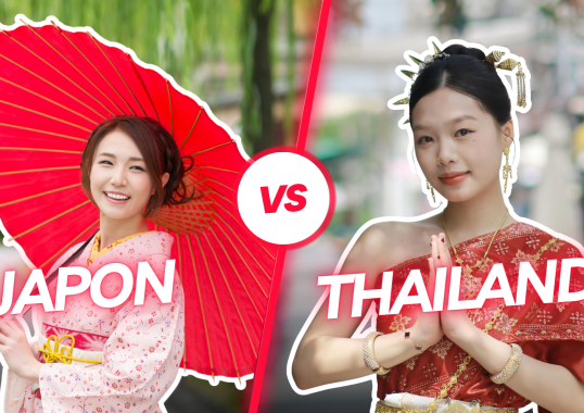 Tha&iuml;lande ou Japon : deux destinations&hellip; mais pas le m&ecirc;me projet de voyage
